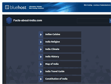 Tablet Screenshot of facts-about-india.com